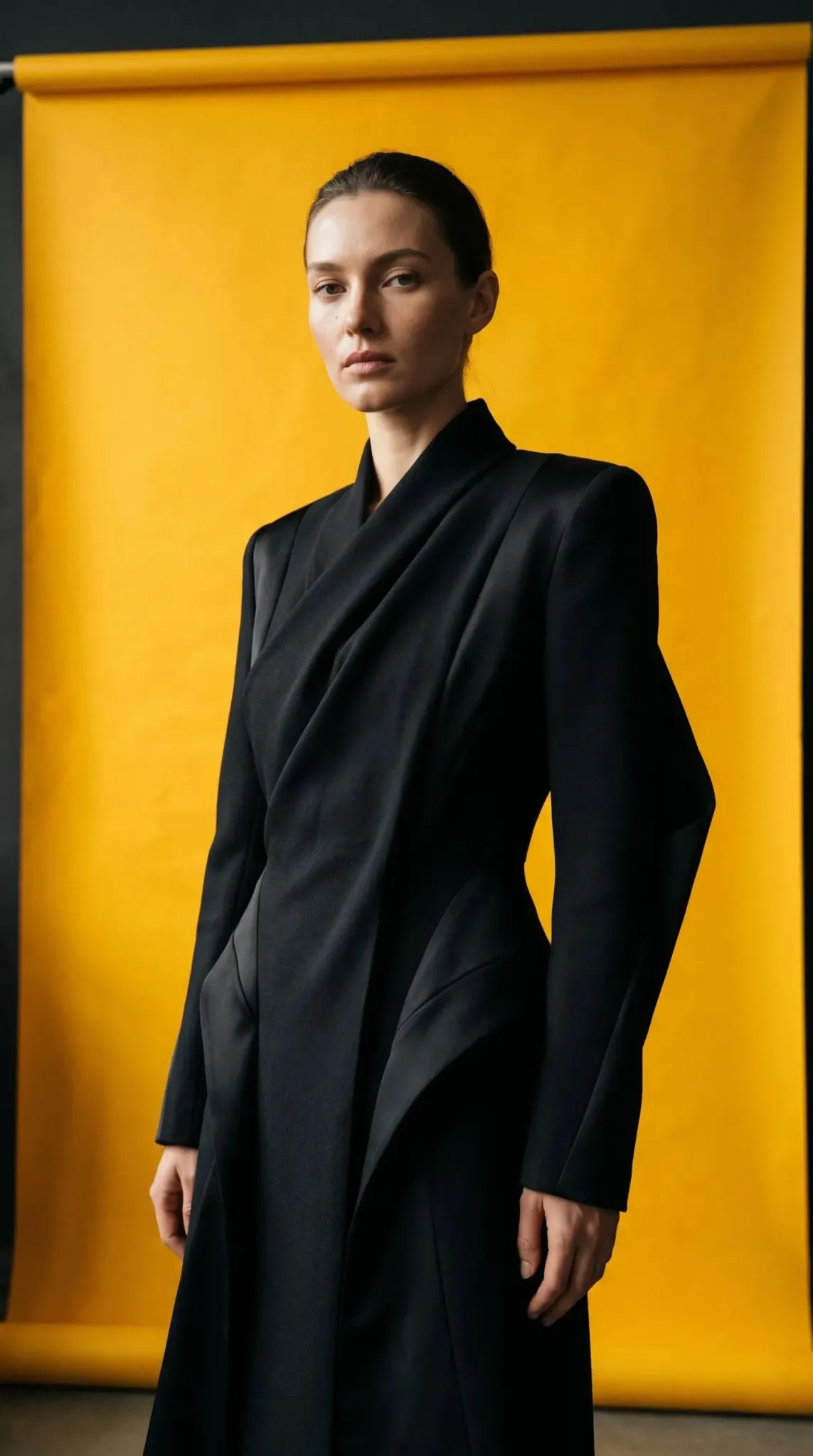 Luxury fashion advertising campaign portrait
